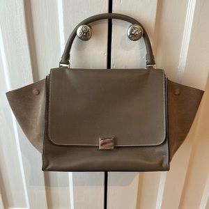Celine Tan/Grey Trapeze Bag